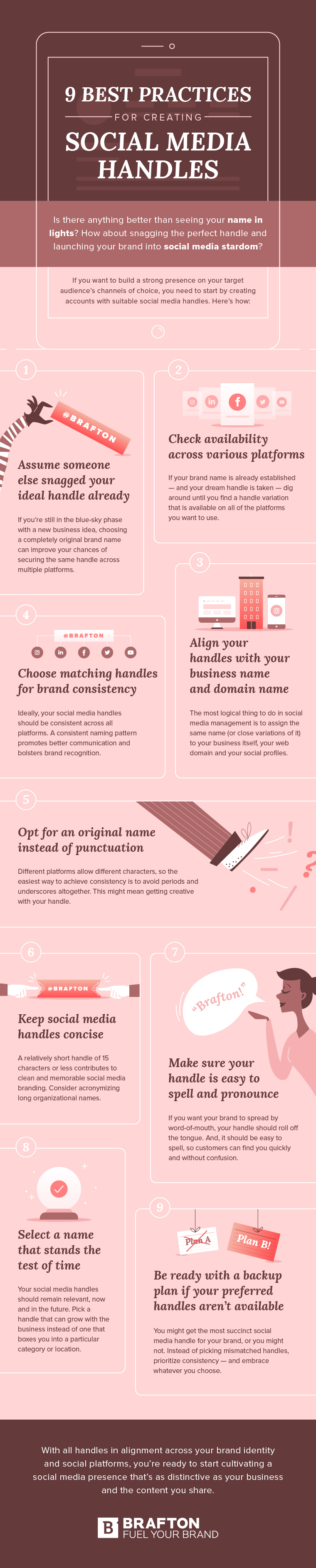 Infographic Social Media Handles 9 Best Practices